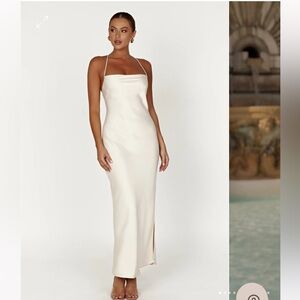 Meshki Slip Maxi Dress - Cream